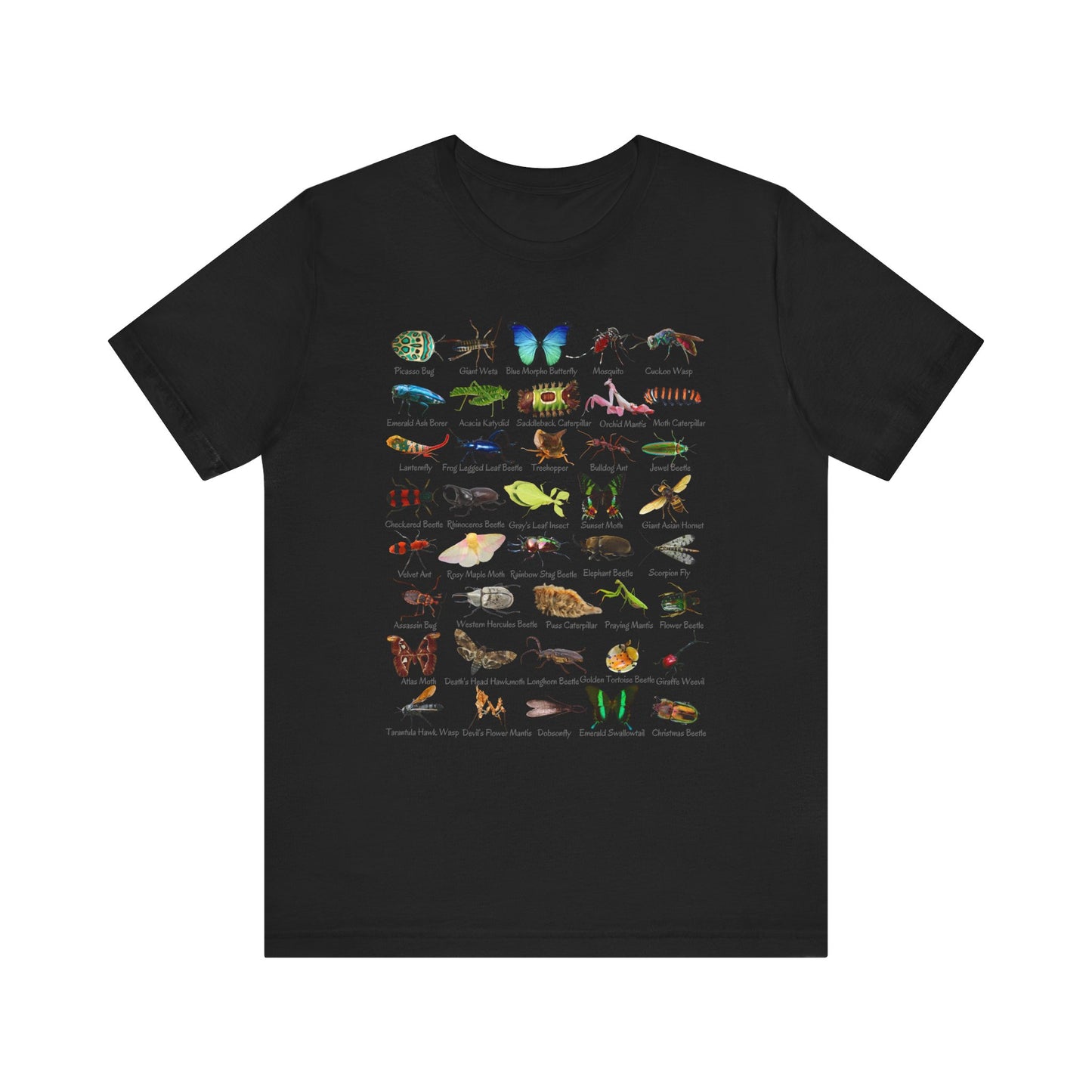 Impressive Insects T-shirt with 40 cool bugs