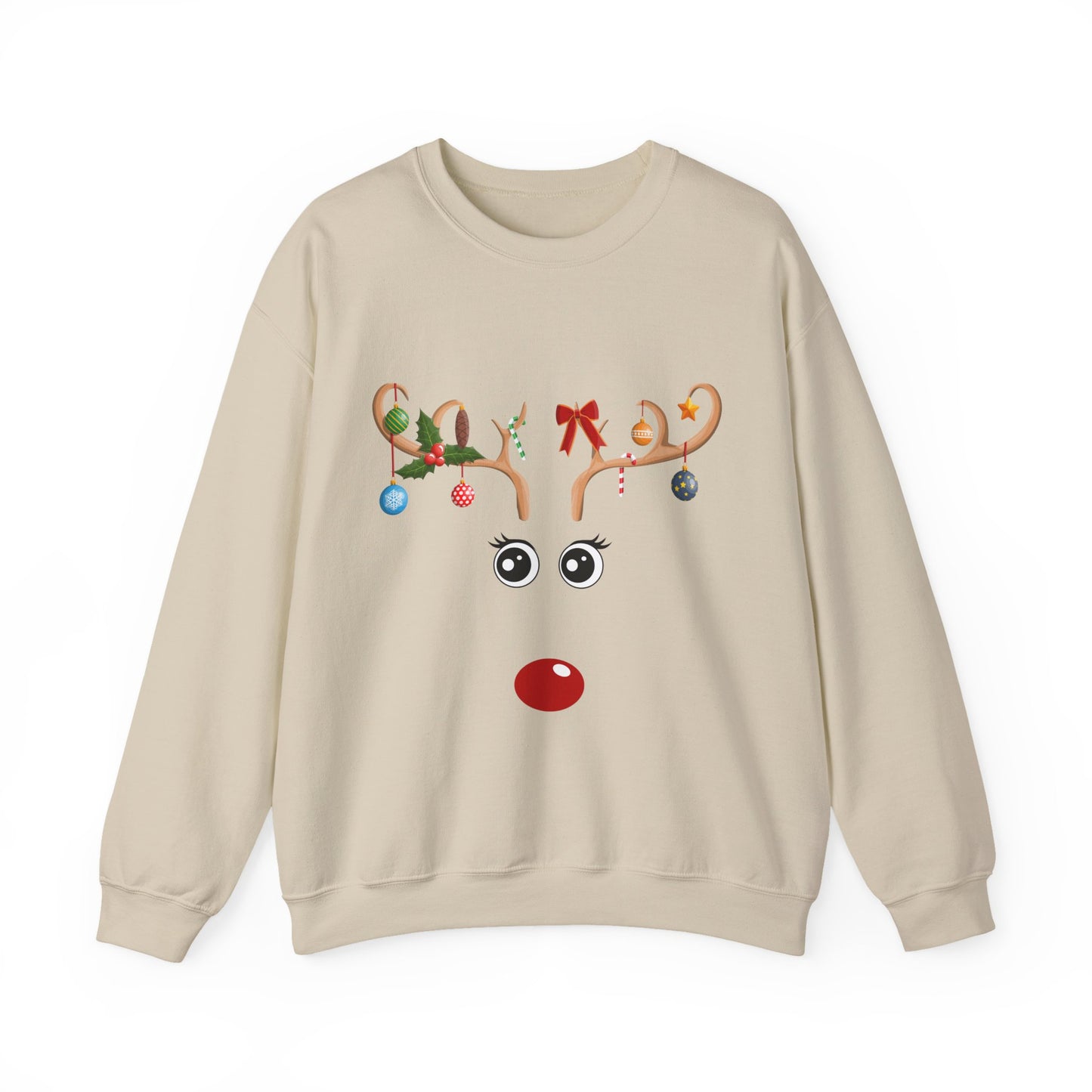 Reindeer Rudolph Christmas Holiday Crewneck Sweatshirt