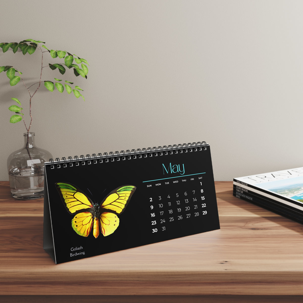 Beautiful Butterflies of 2027 Desktop Calendar