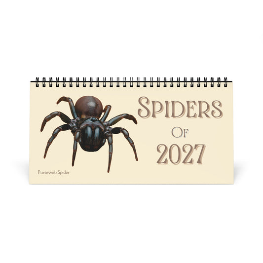 Spiders of 2027 Desktop Calendar
