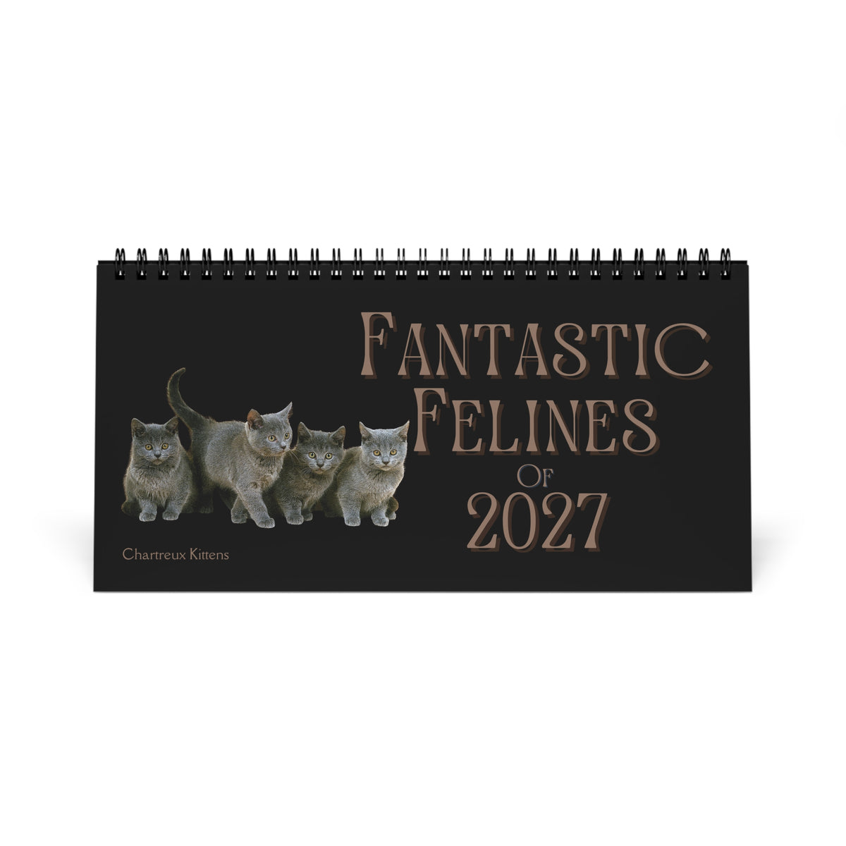 Fantastic Felines of 2027 Desktop Calendar