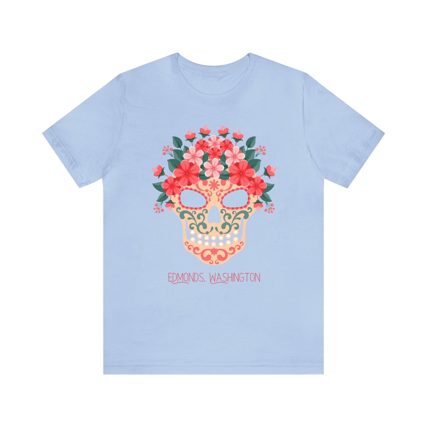 Sugar Skull Edmonds Love T-Shirt