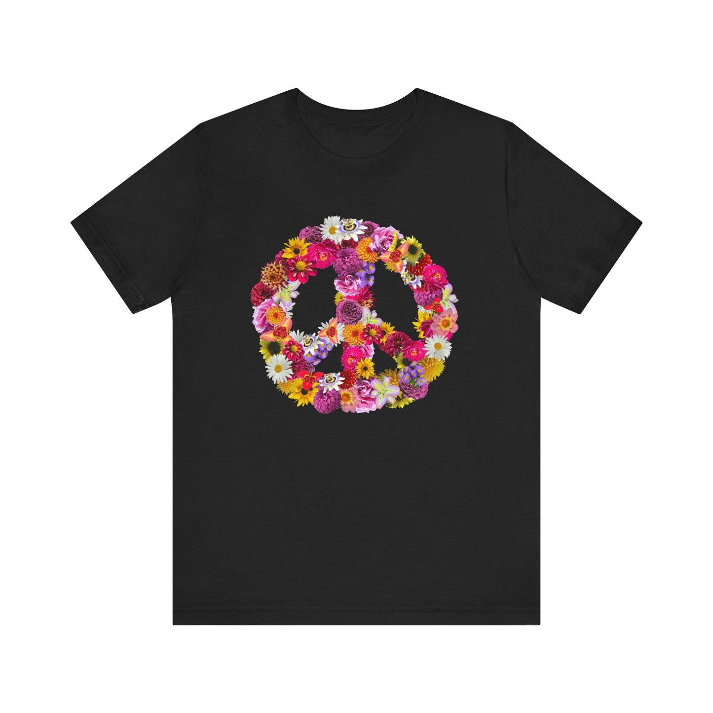 Flowery Peace Sign T-shirt