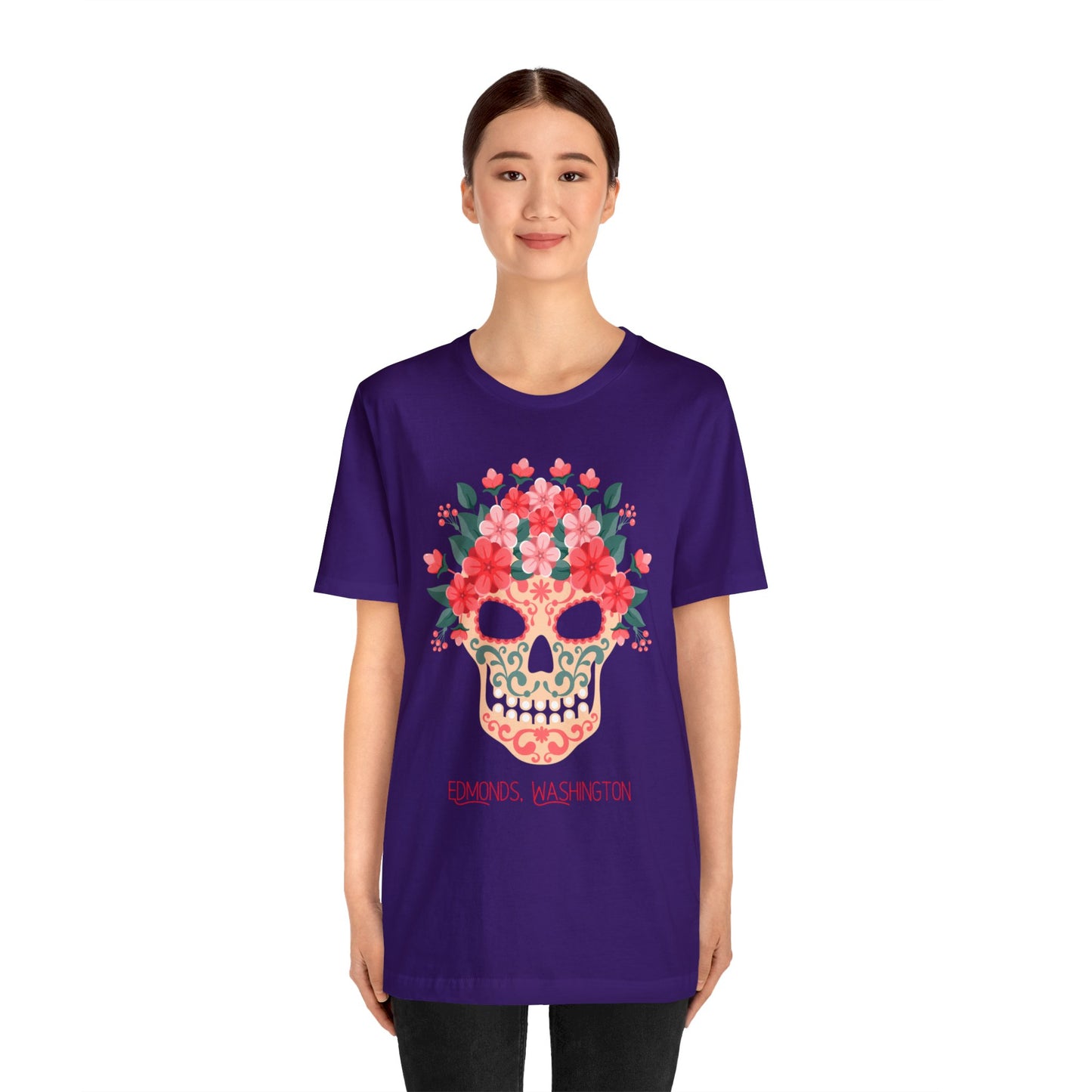 Sugar Skull Edmonds Love T-Shirt