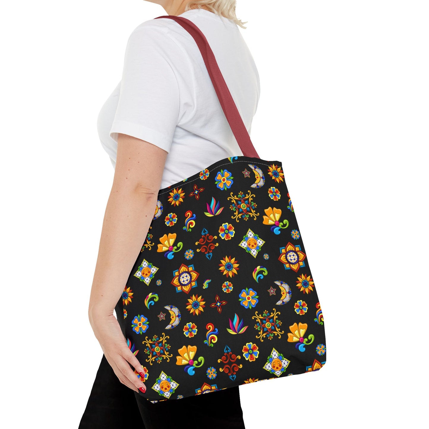 Talavera Mexican Tile Inspired Tote Bag