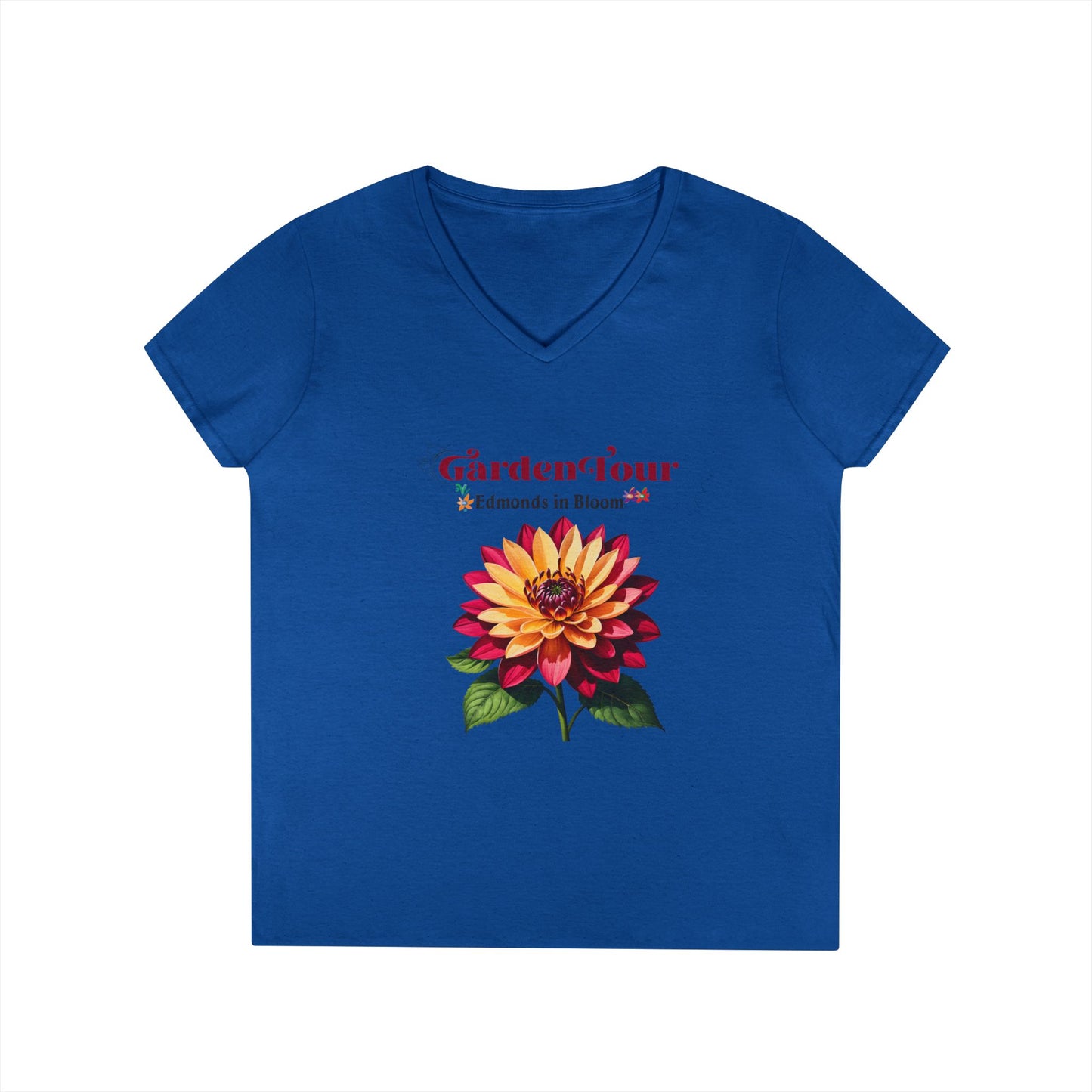 Edmonds in Bloom Garden Tour 2026 Ladies' V-Neck T-Shirt