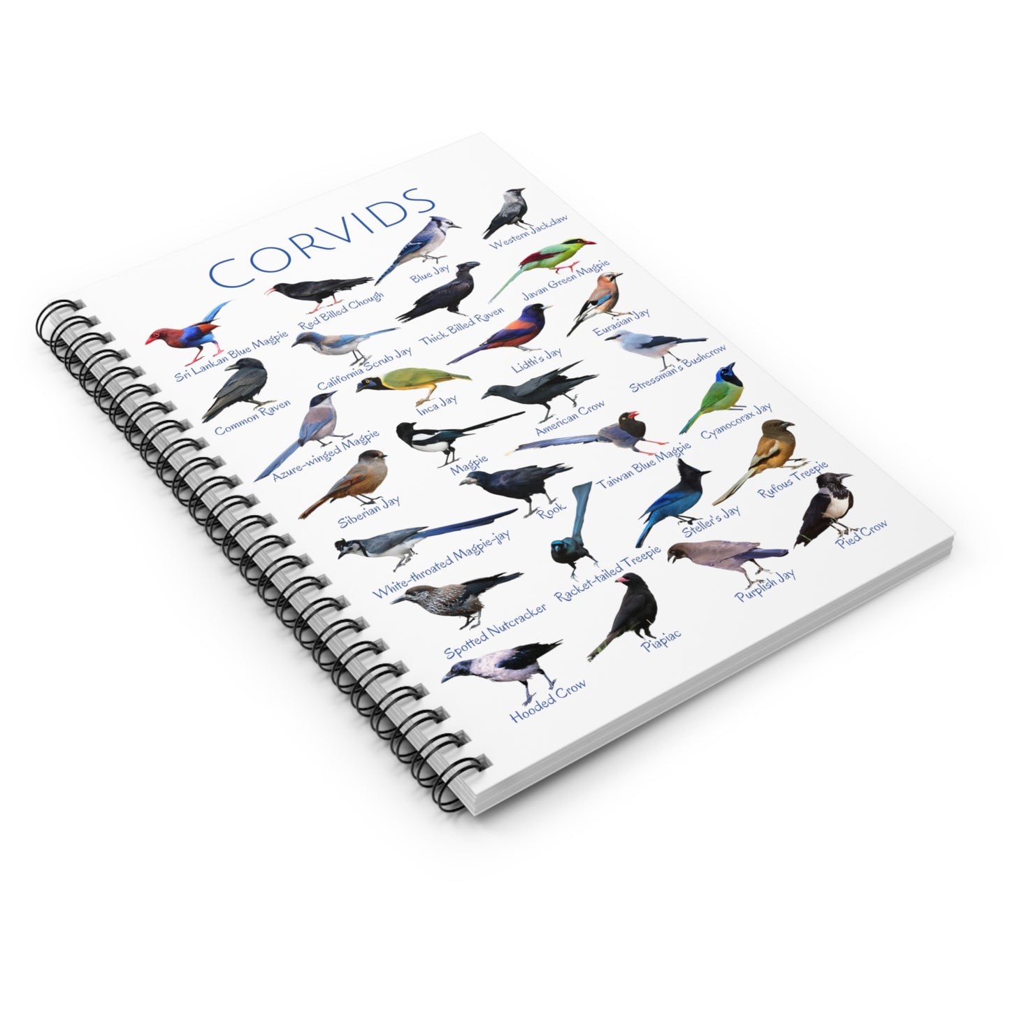 Corvids Spiral Notebook - Ruled Line