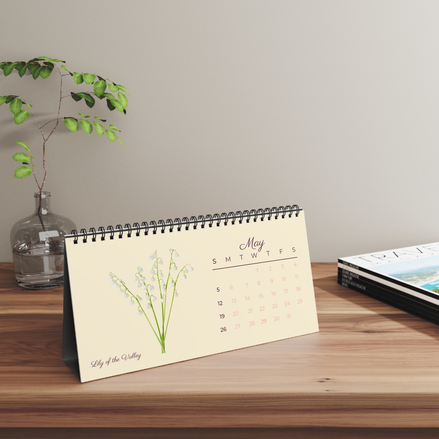 Birth Month Flowers of 2024 Desk Calendar