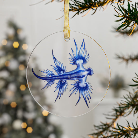 Blue Dragon (Glaucus Atlanticus) Acrylic Ornaments