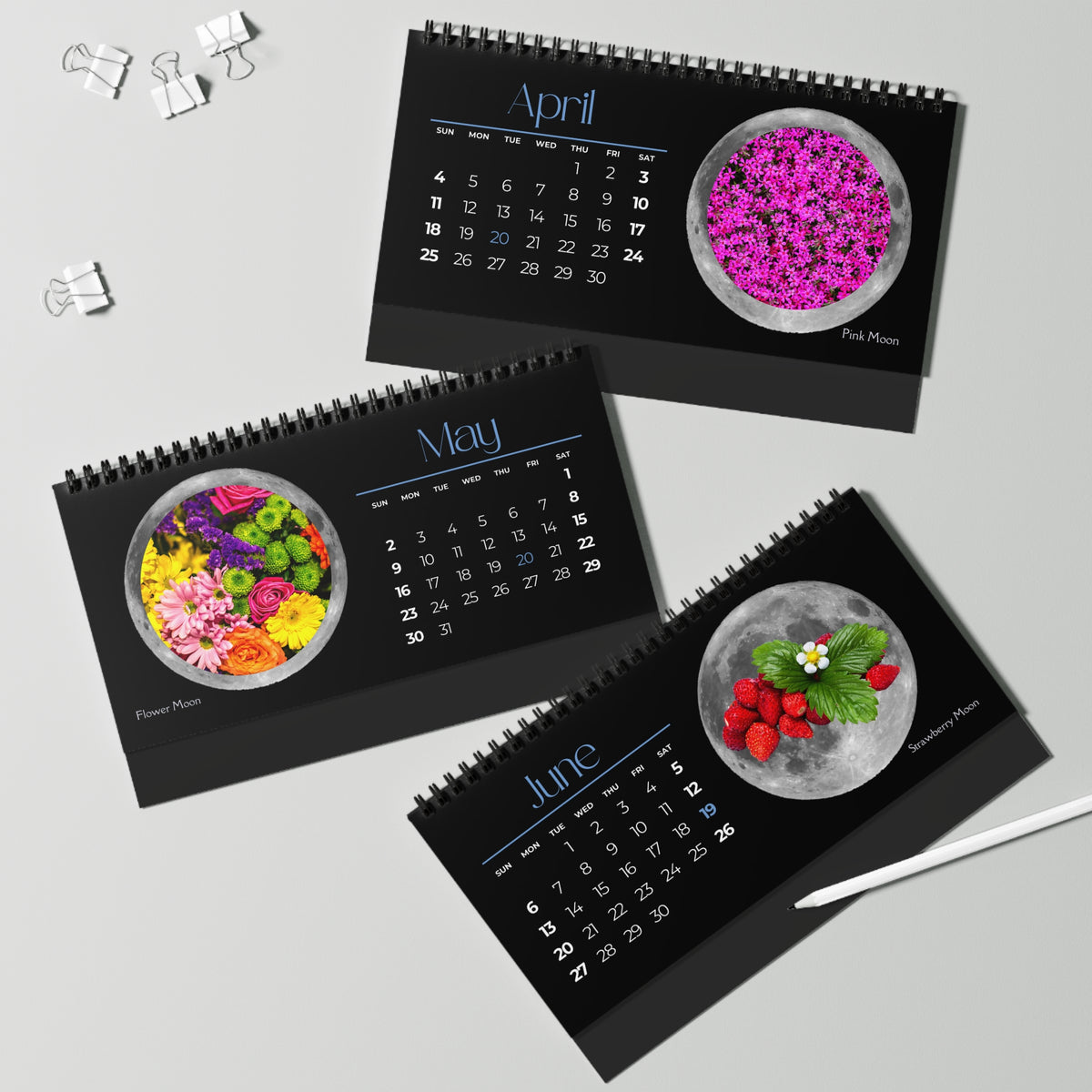 Full Moon Names of 2027 Desktop Calendar