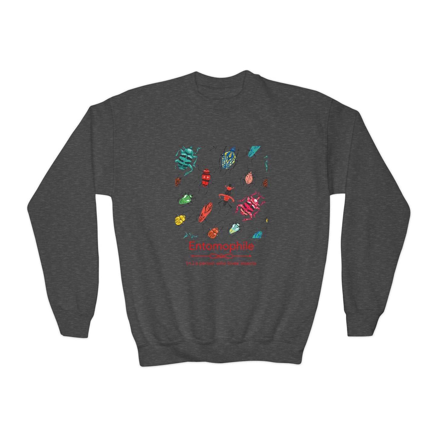 Entomophile - Lover of Insects Youth Crewneck Sweatshirt