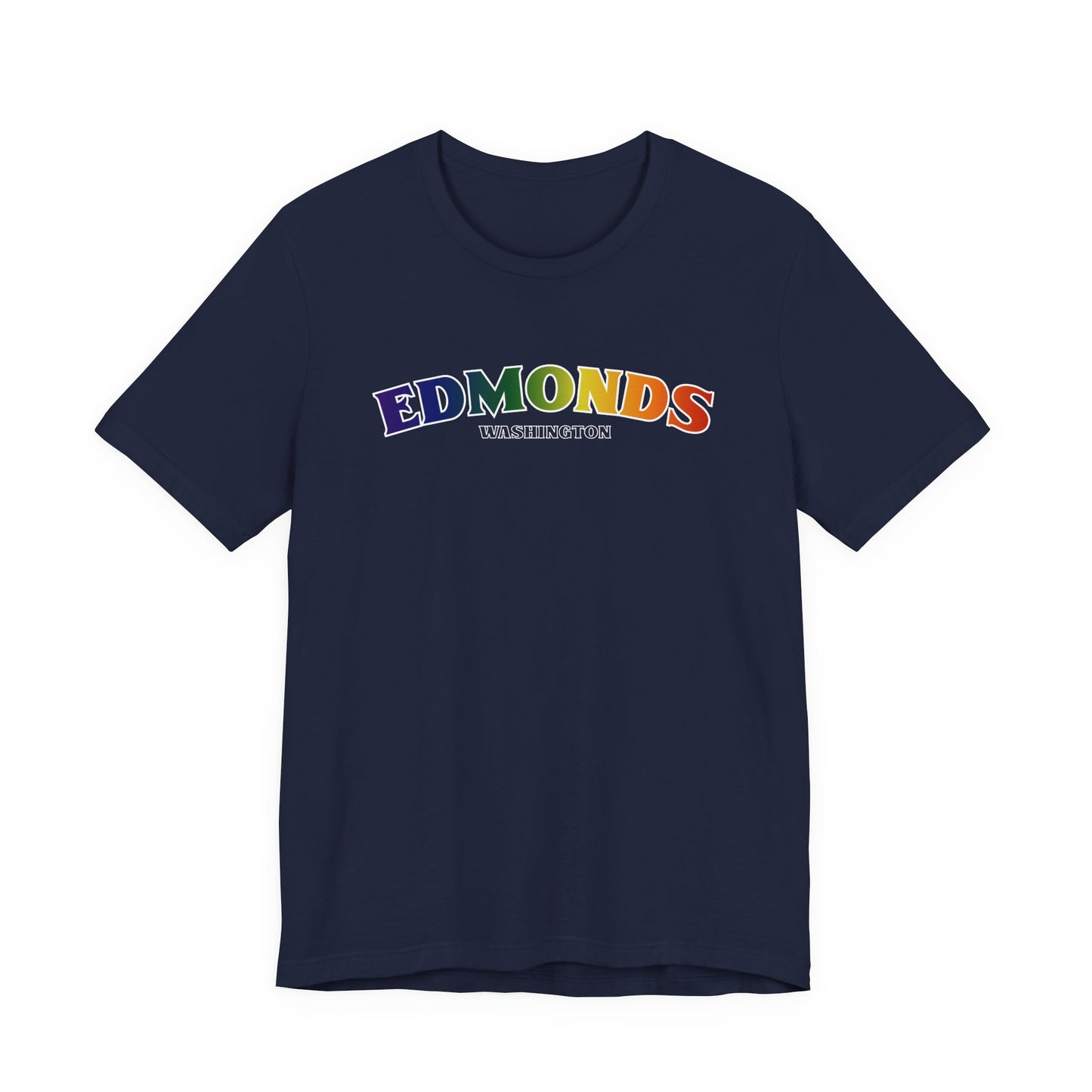 Edmonds Washington RAINBOW Unisex Jersey Short Sleeve Tee
