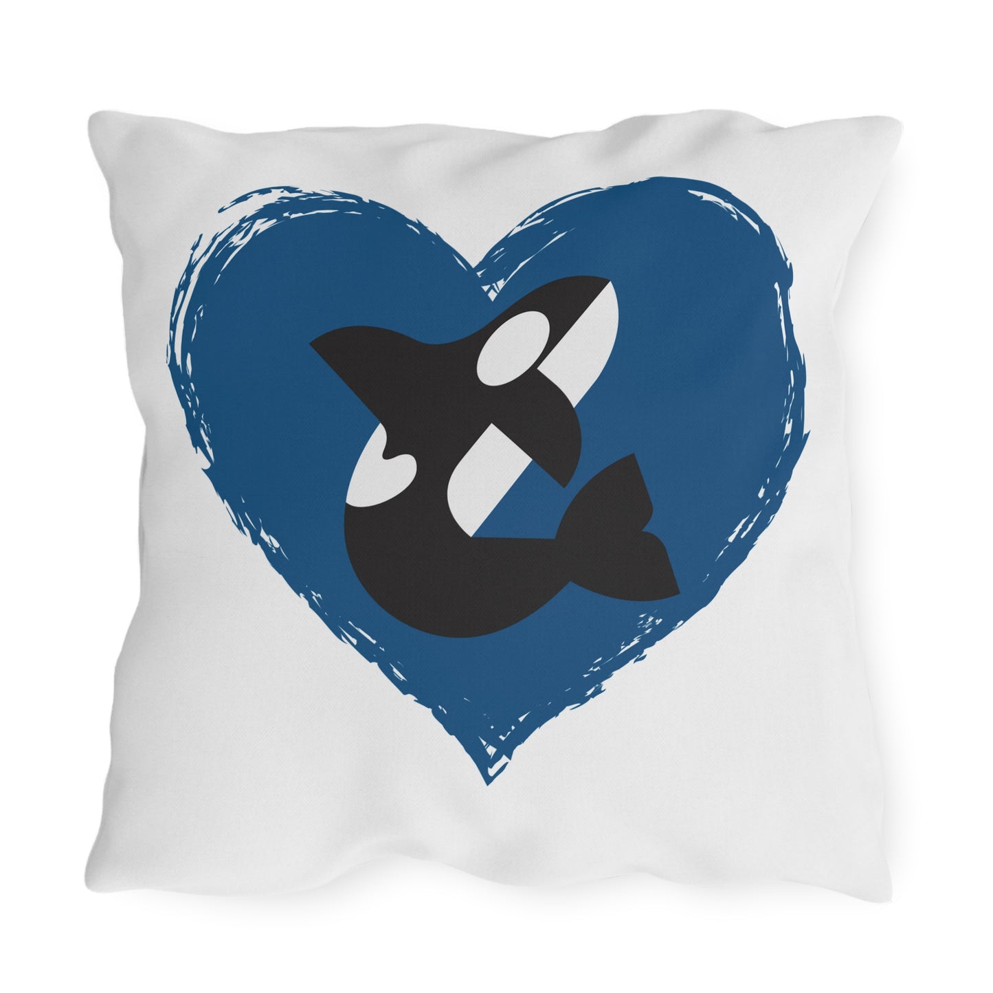 Orca Heart Outdoor Pillows