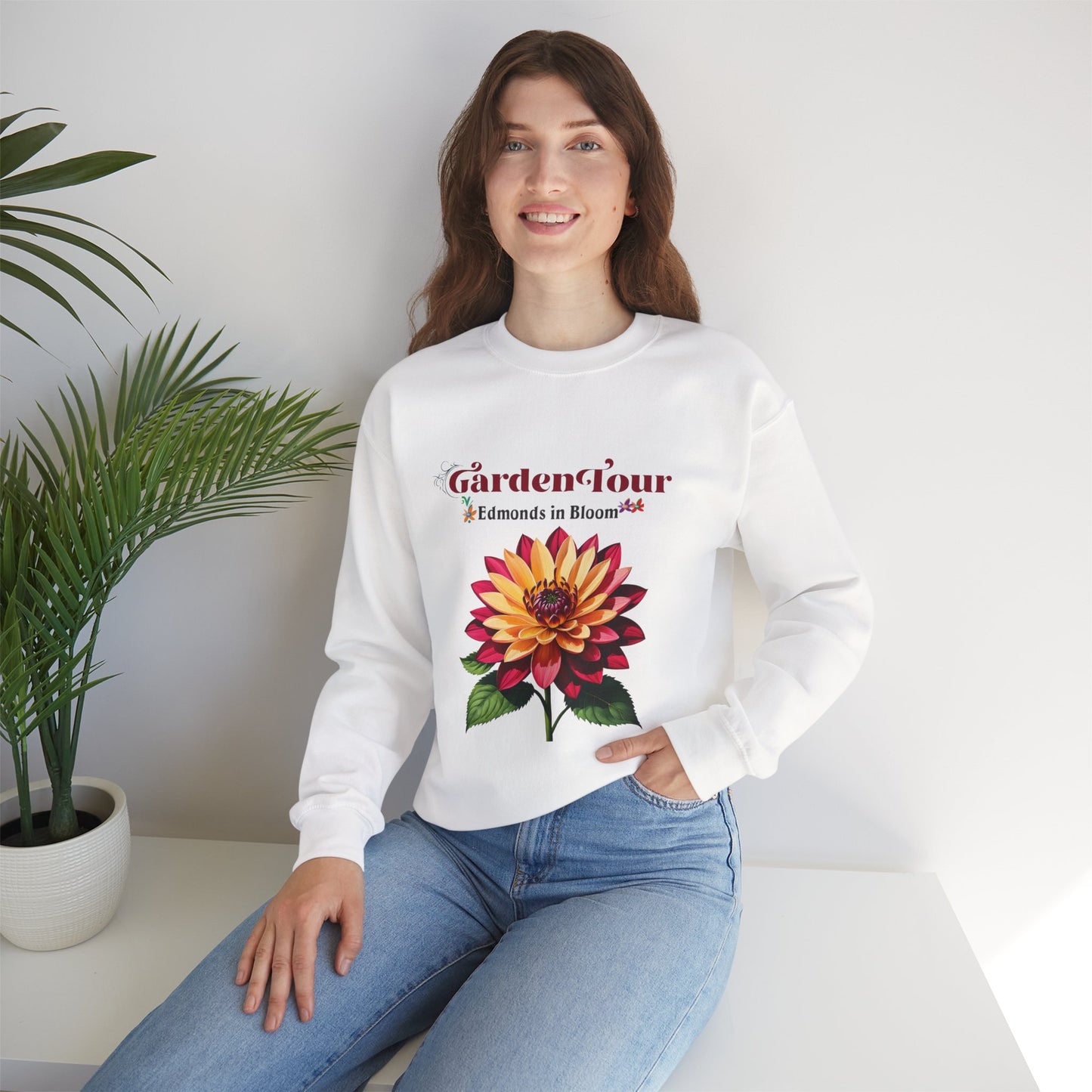 Edmonds in Bloom Garden Tour 2026 Unisex Heavy Blend™ Crewneck Sweatshirt