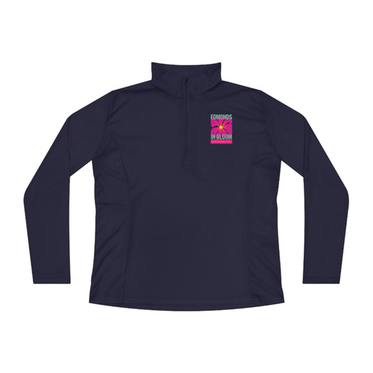 Edmonds in Bloom 2024 Garden Tour Ladies Quarter-Zip Pullover