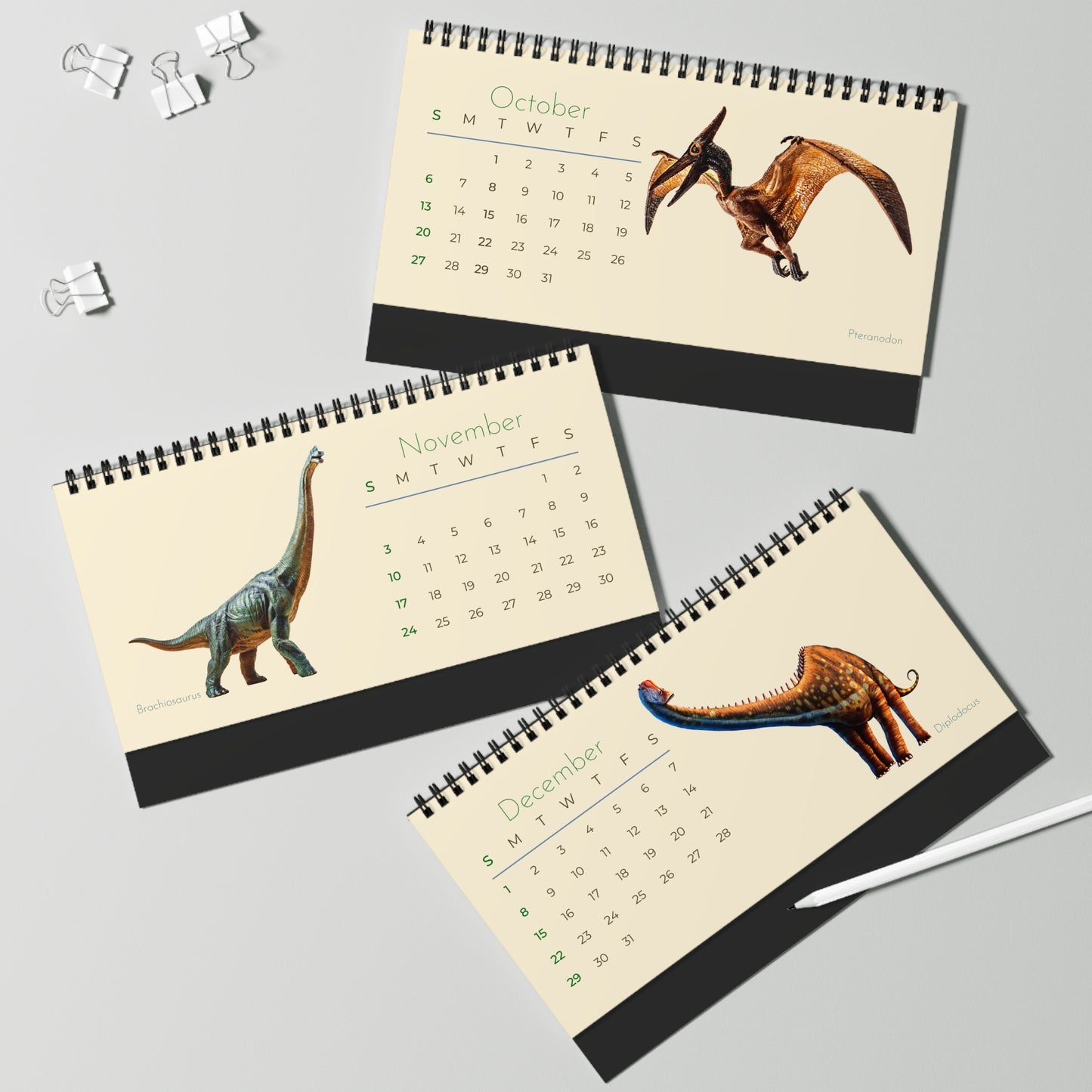Dominating Dinosaurs of 2024 Desk Calendar