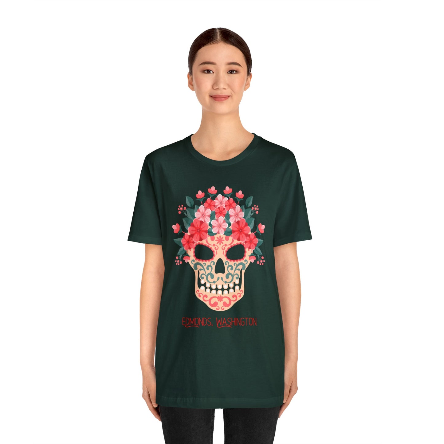 Sugar Skull Edmonds Love T-Shirt