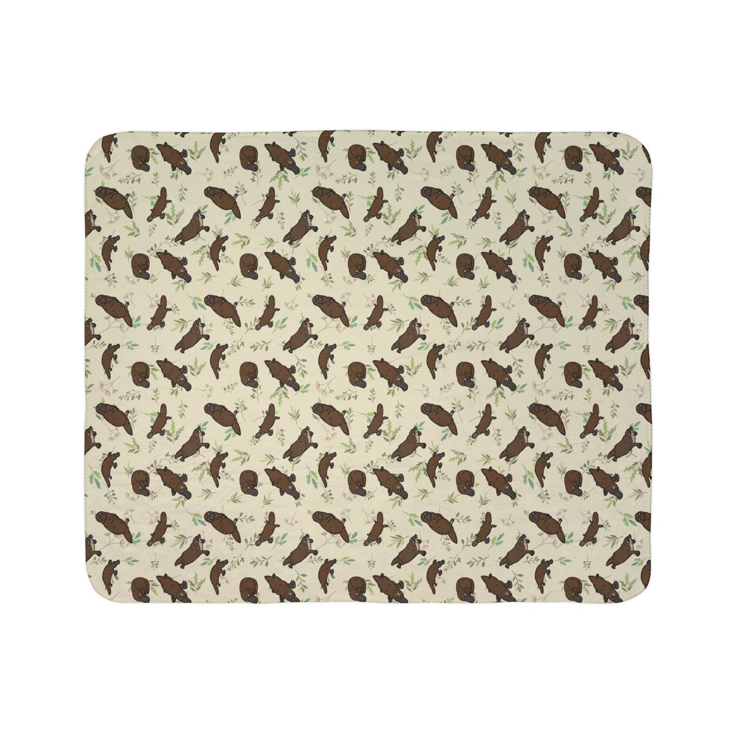 Platypus Paradise Fleece Sherpa Blanket