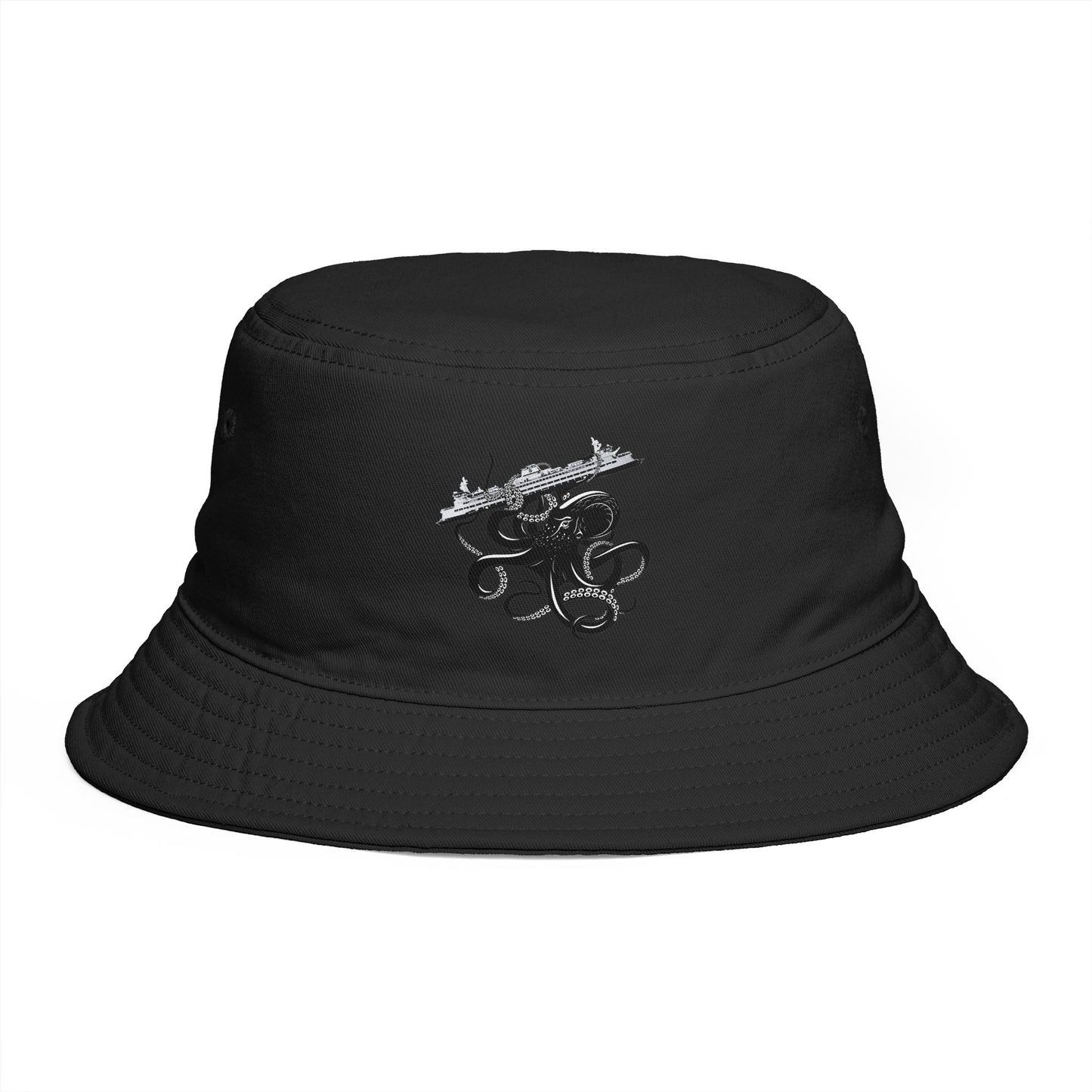 Octopus Attacks Ferry Organic bucket hat