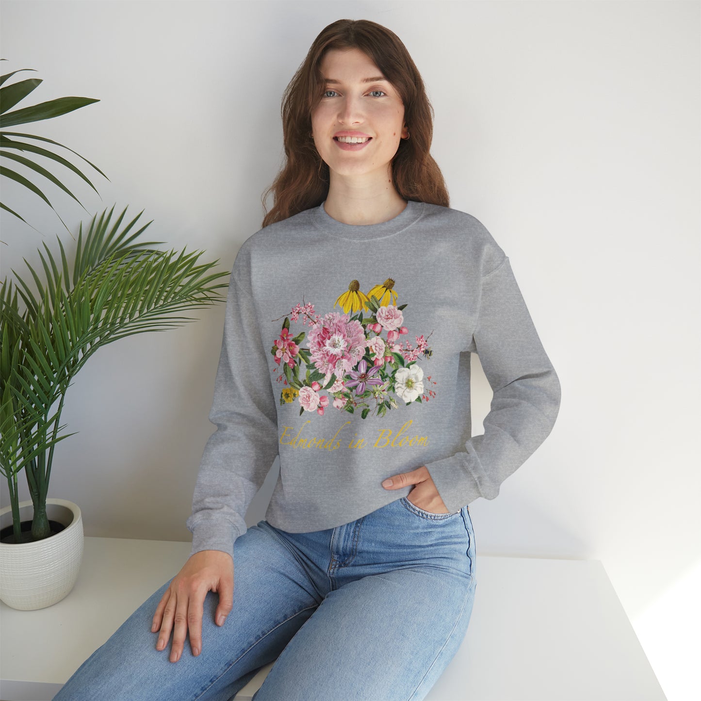 Edmonds in Bloom Unisex Crewneck Sweatshirt