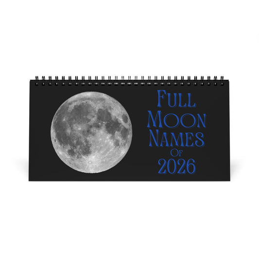 Full Moon Names of 2026 Desktop Calendar