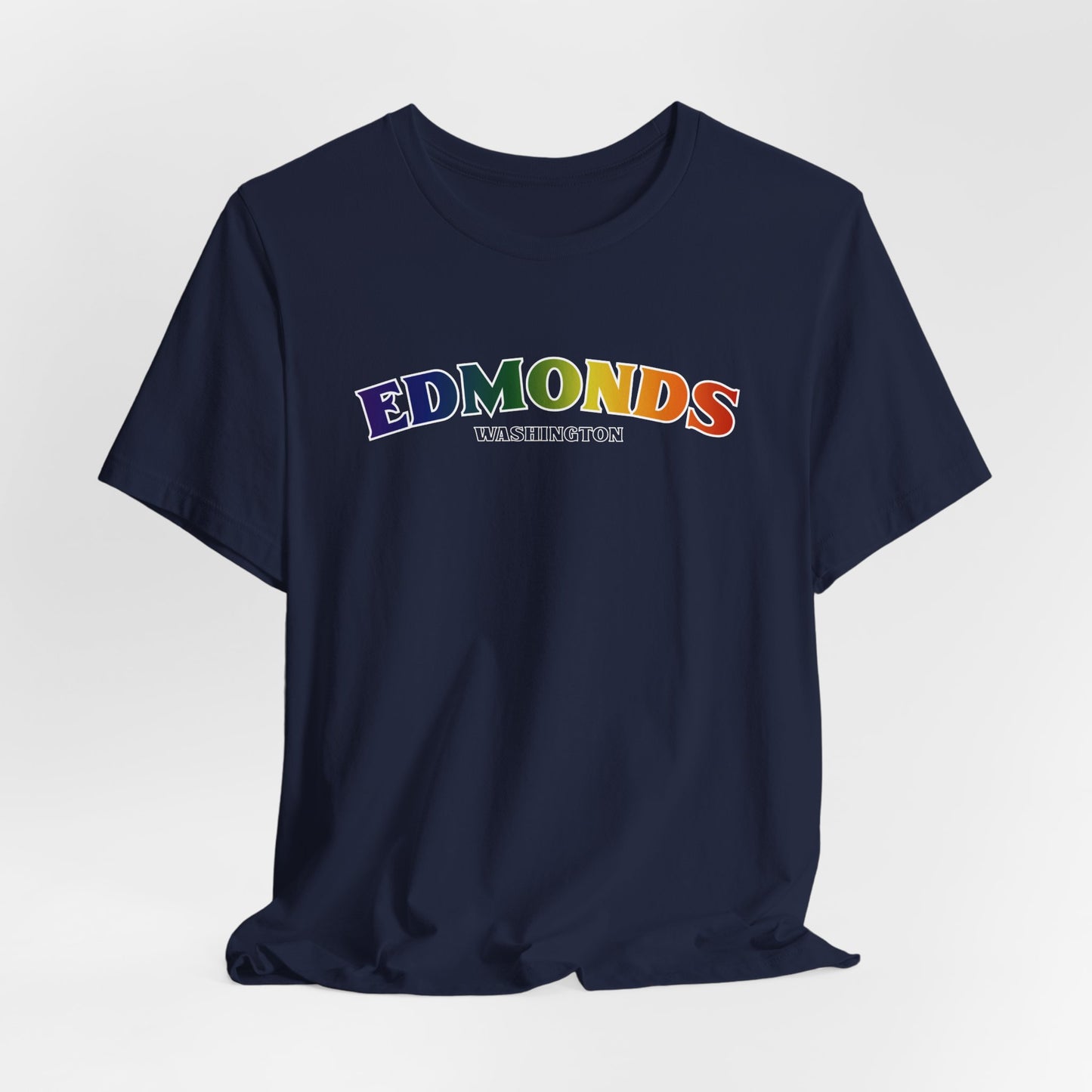 Edmonds Washington RAINBOW Unisex Jersey Short Sleeve Tee