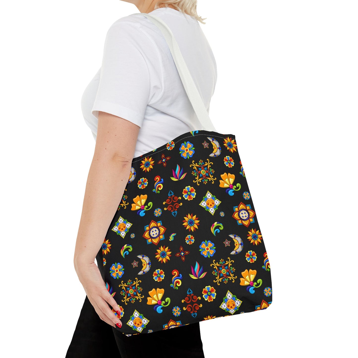 Talavera Mexican Tile Inspired Tote Bag