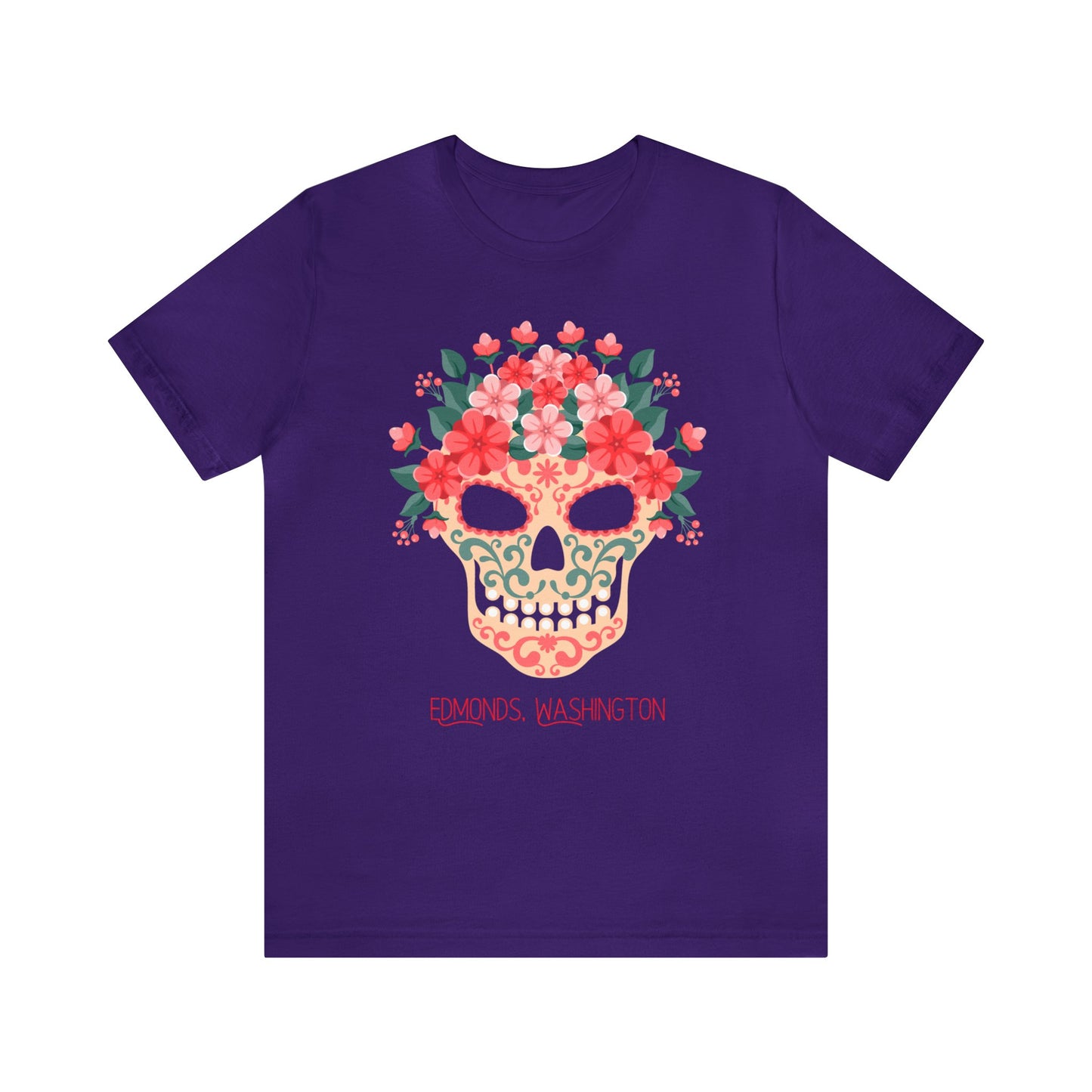 Sugar Skull Edmonds Love T-Shirt