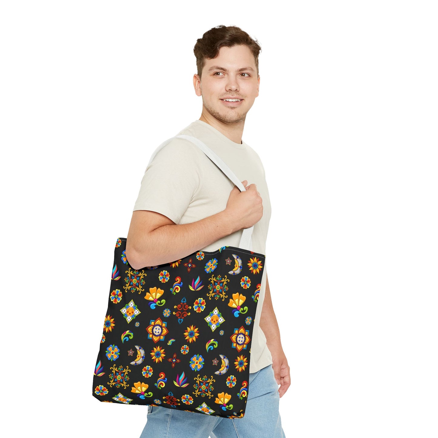 Talavera Mexican Tile Inspired Tote Bag