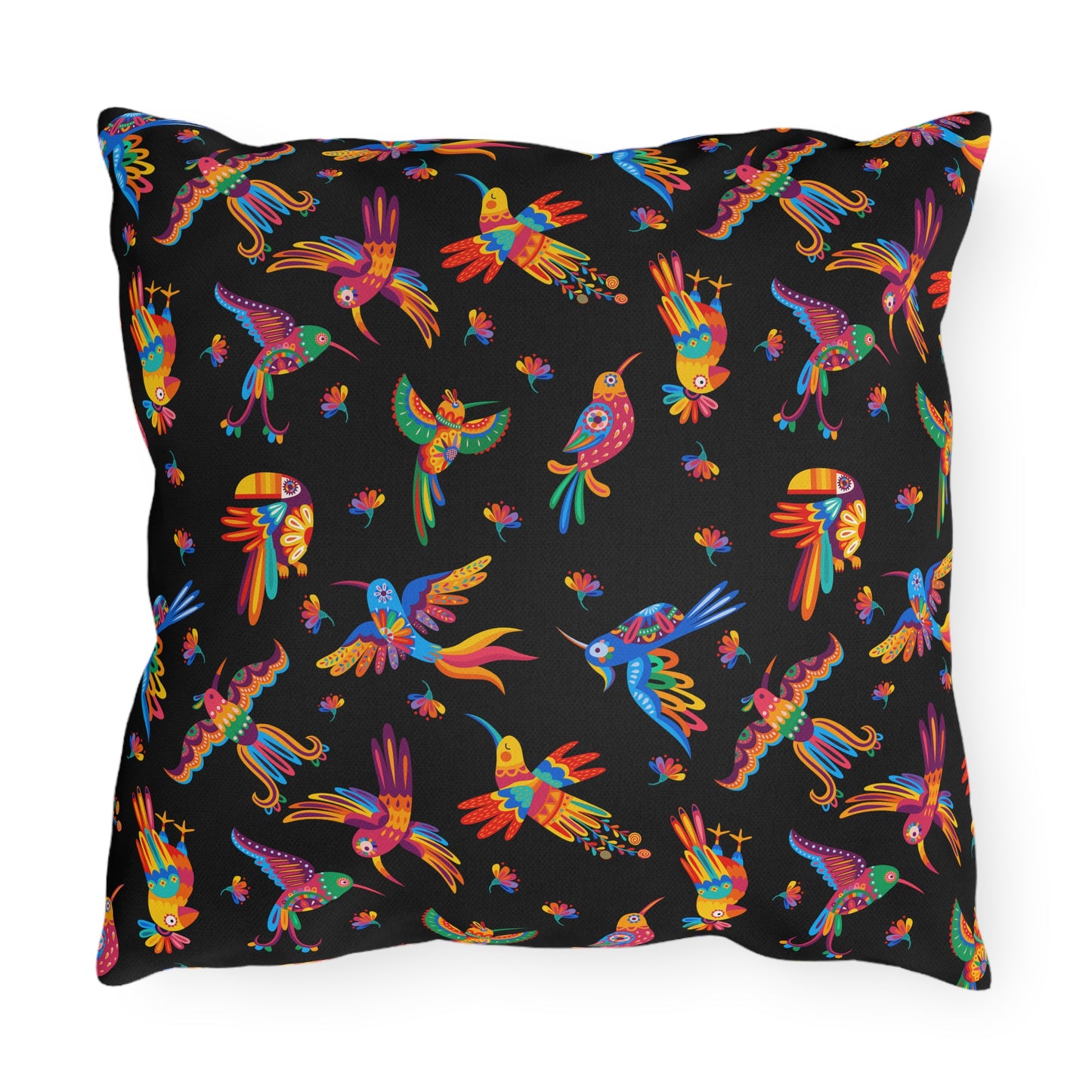 Talavera Birds Mexican Motif Outdoor Pillows