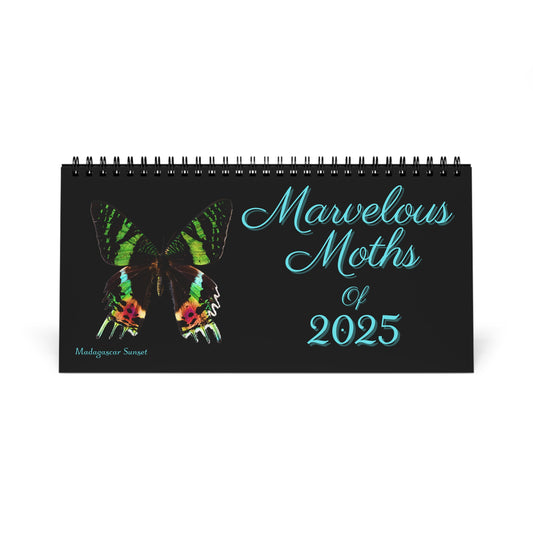 Marvelous Moths of 2025 Desktop Calendar