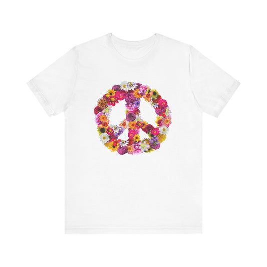 Flowery Peace Sign T-shirt