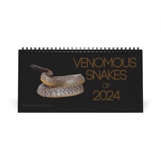 Venomous Snakes of 2024 Desk Calendar