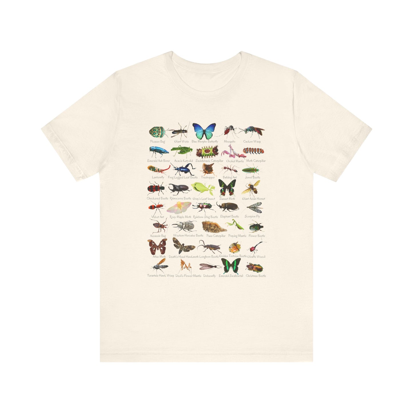 Impressive Insects T-shirt with 40 cool bugs