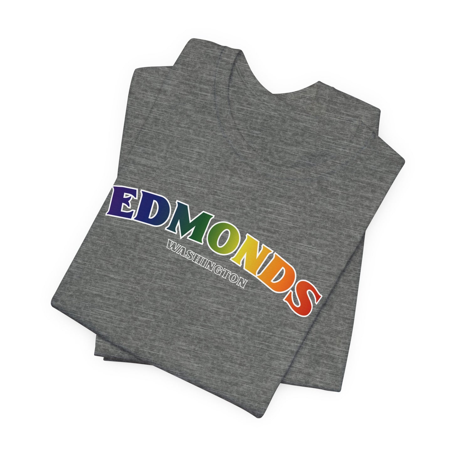 Edmonds Washington RAINBOW Unisex Jersey Short Sleeve Tee