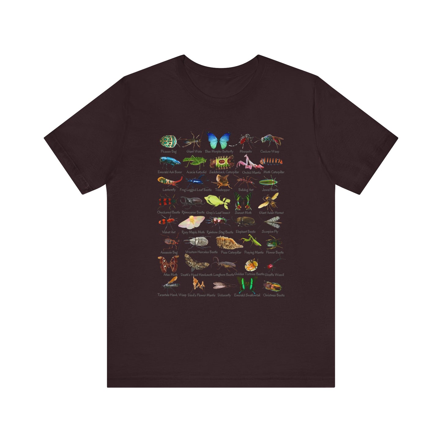 Impressive Insects T-shirt with 40 cool bugs