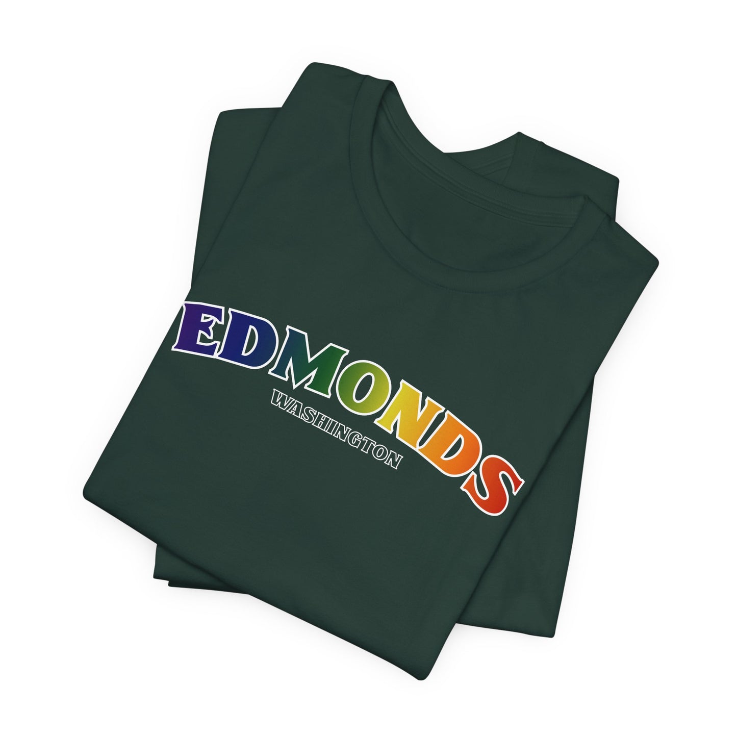 Edmonds Washington RAINBOW Unisex Jersey Short Sleeve Tee