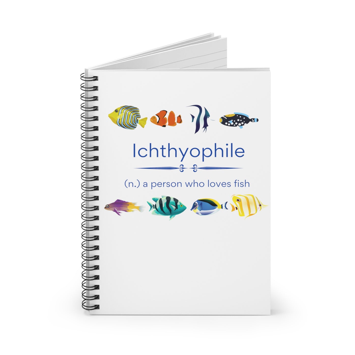 Ichthyophile (Tropical) Spiral Notebook - Ruled Line