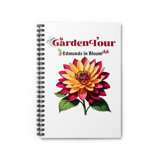 Edmonds in Bloom Garden Tour 2026 Spiral Notebook - Ruled Line (White)