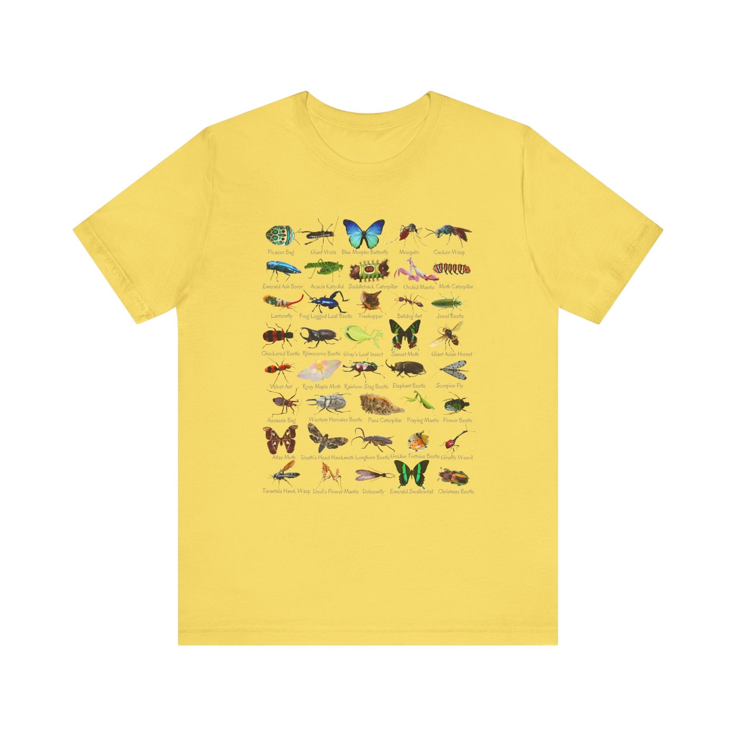 Impressive Insects T-shirt with 40 cool bugs