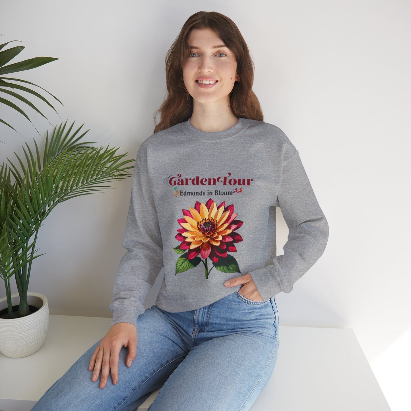 Edmonds in Bloom Garden Tour 2026 Unisex Heavy Blend™ Crewneck Sweatshirt