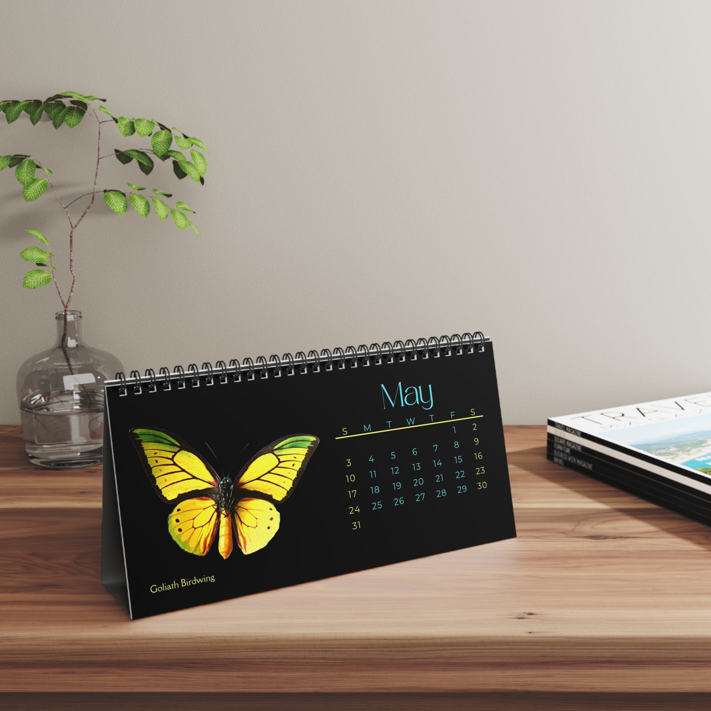 Beautiful Butterflies of 2026 Desktop Calendar