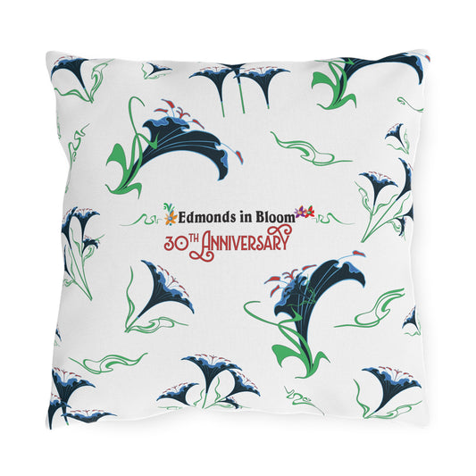 Edmonds in bloom 30th Anniversary Outdoor Pillows (Pattern)