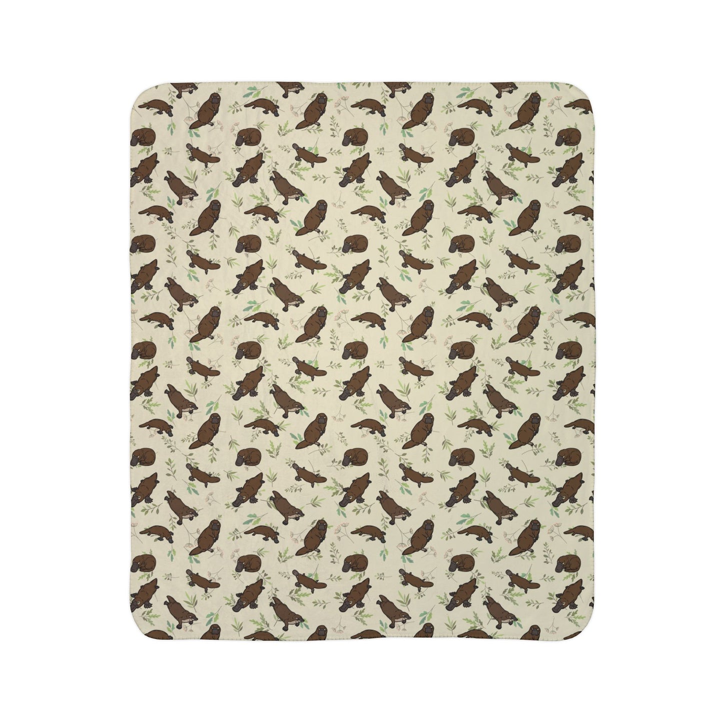 Platypus Paradise Fleece Sherpa Blanket