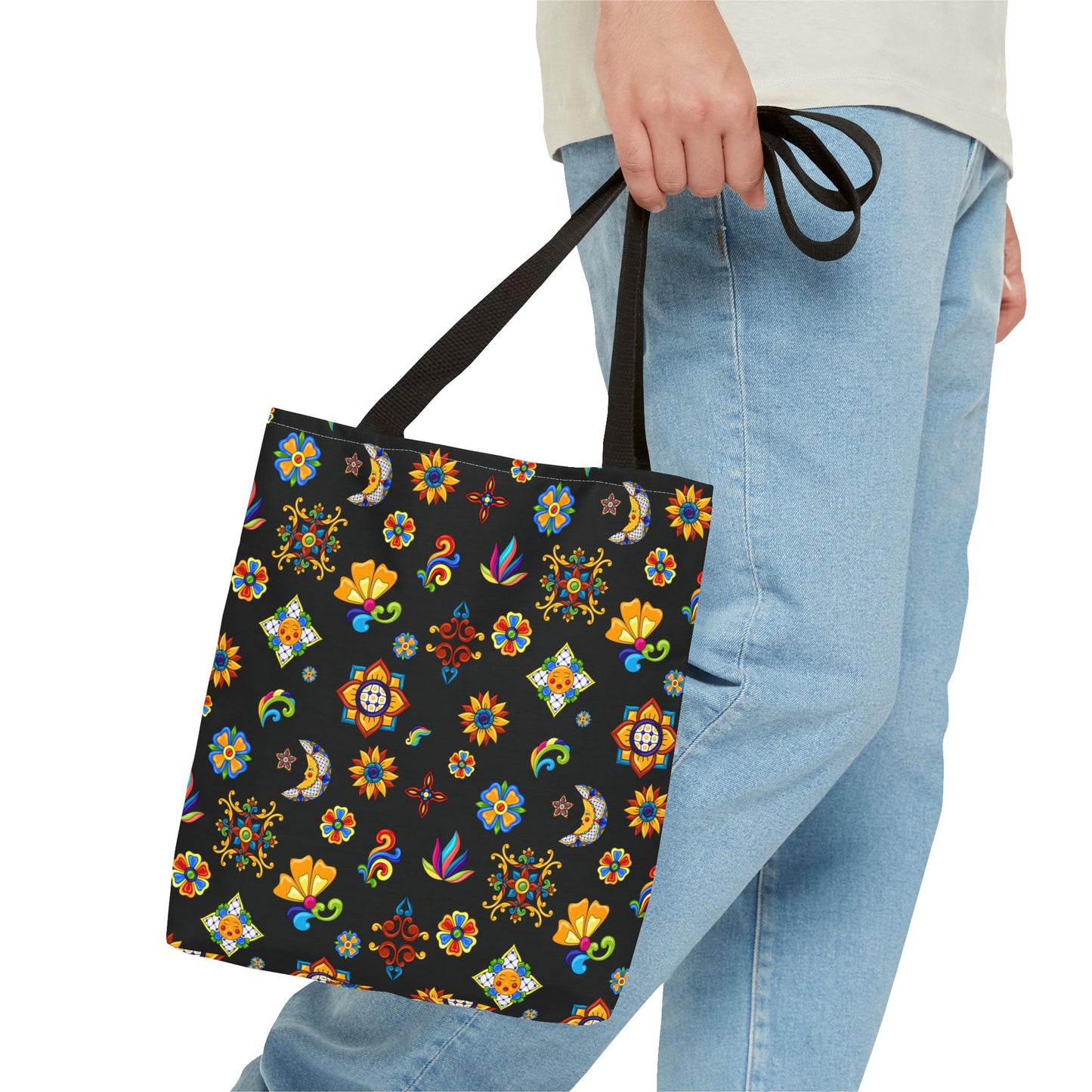 Talavera Mexican Tile Inspired Tote Bag