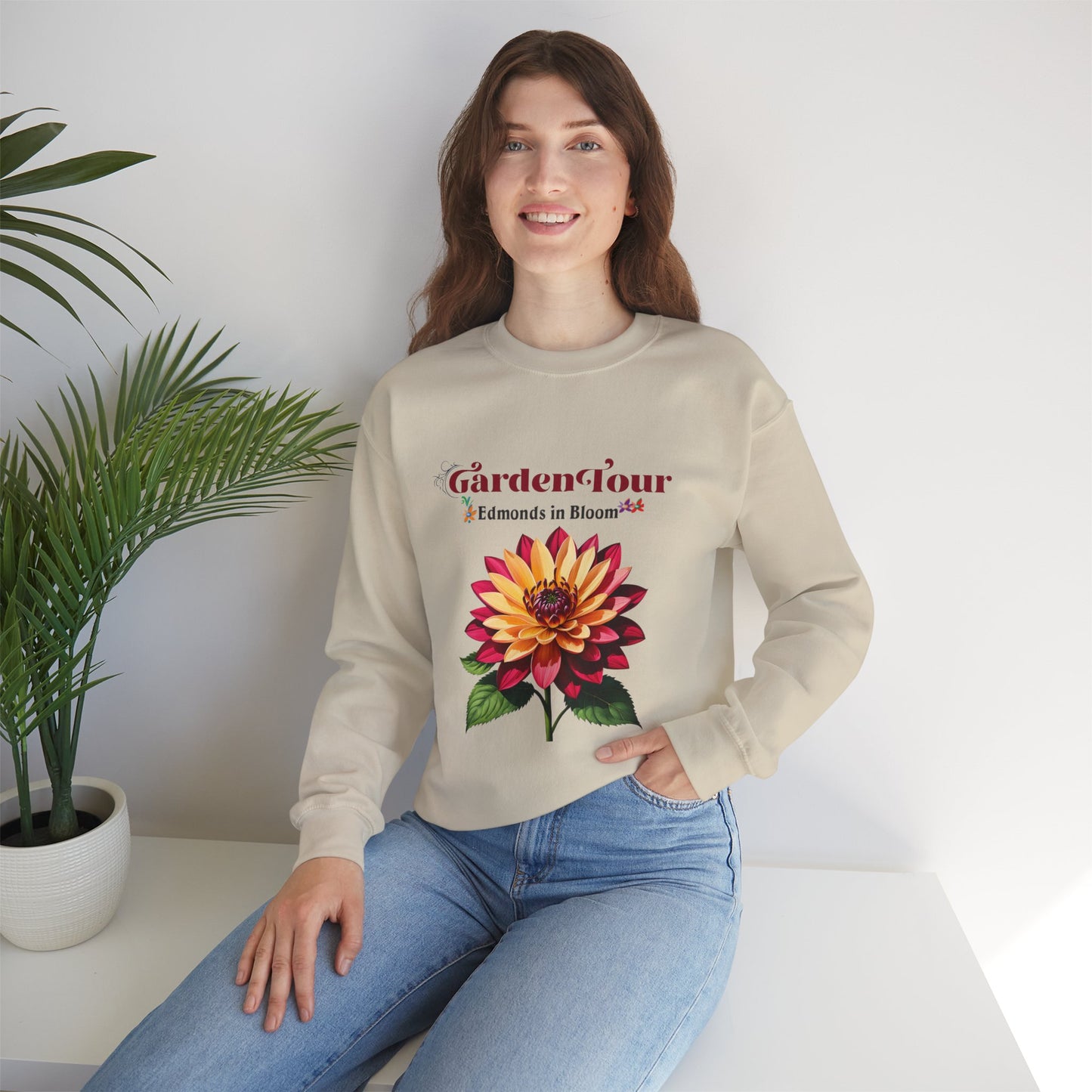 Edmonds in Bloom Garden Tour 2026 Unisex Heavy Blend™ Crewneck Sweatshirt