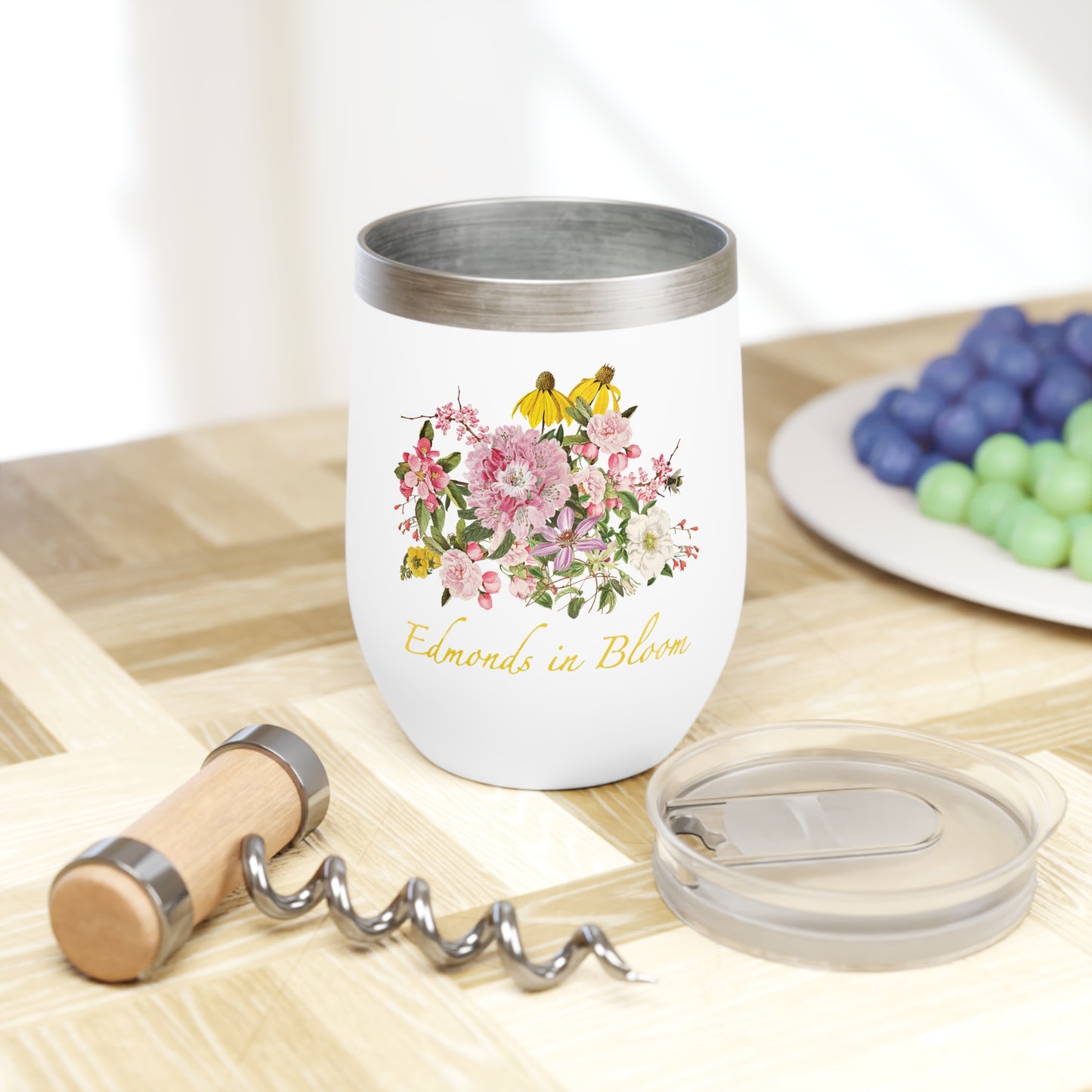 Edmonds in Bloom Chill Wine Tumbler