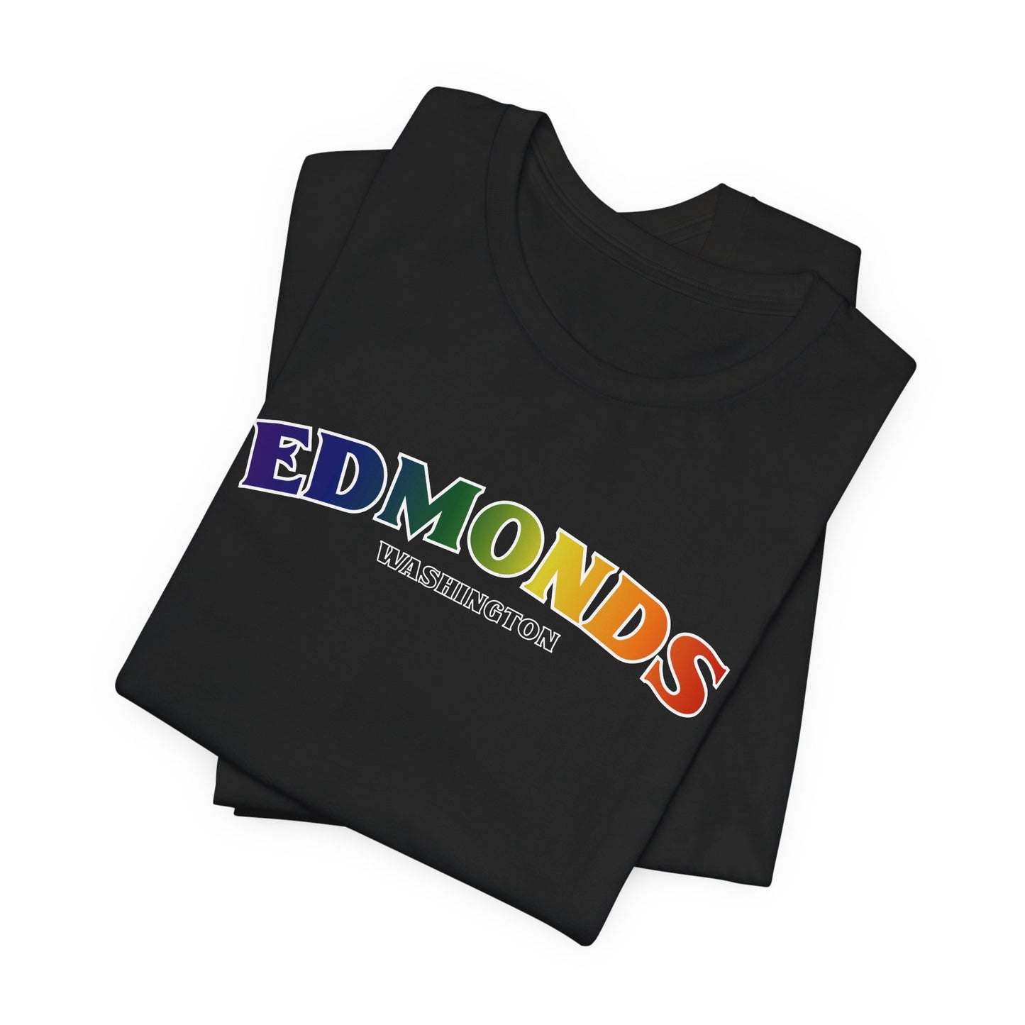 Edmonds Washington RAINBOW Unisex Jersey Short Sleeve Tee