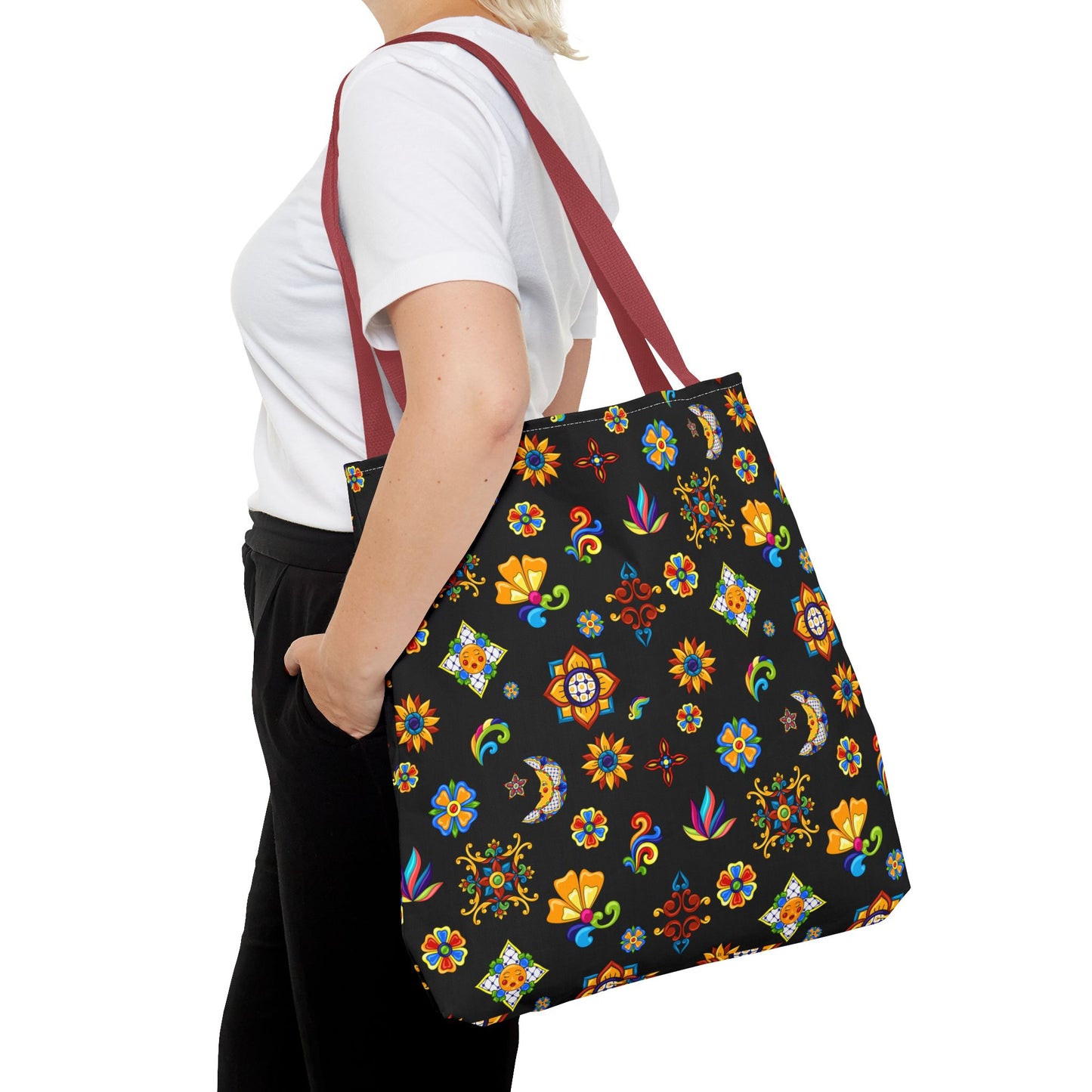 Talavera Mexican Tile Inspired Tote Bag