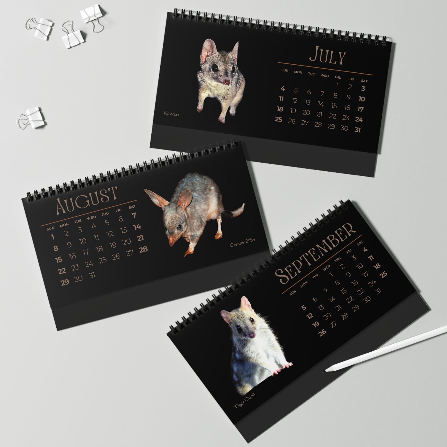 Magnificent Marsupials of 2027 Desktop Calendar
